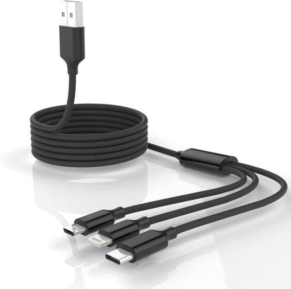 Genai Turbo 42 3×1 Cable for Mobile Phones - Black