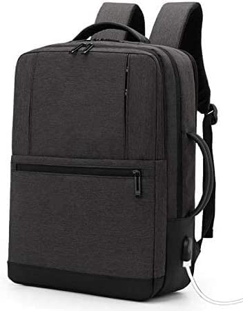 Meinaili 1908 Business Laptop Travel Backpack with USB Port, Black