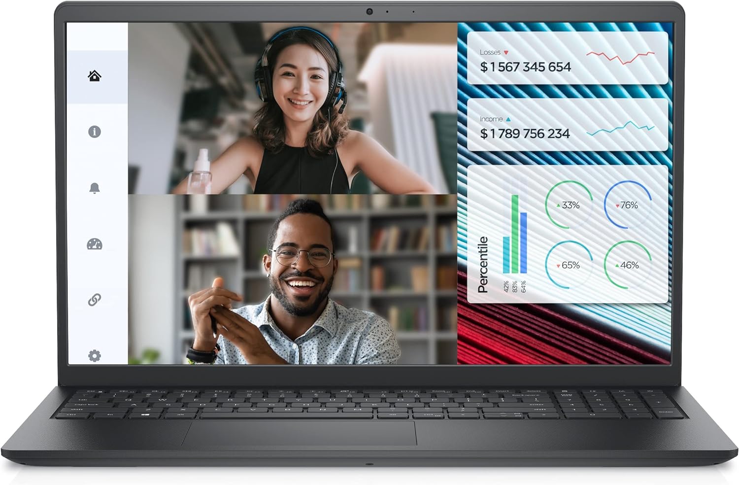 Dell Vostro 3520 Laptop - 12th Intel Core i7-1255U 10-Cores, 16GB RAM, 512GB SSD, NVIDIA GeForce MX550 with 2GB GDDR6 Graphics, 15.6" FHD (1920 x 1080) 120Hz 250 nits Anti-Glare, Ubuntu -Carbon Black