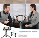 TECHBLAZE K9 2.4G Wireless Collar Microphone Dual Lapel Lavalier Mic Omnidirectional Cordless Mike for Interview Youtubers Vlogging Video Recording LiveStream  Compatible with iOS & Android devices - Image 3