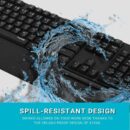Rapoo x1960 wireless spill-resistant keyboard and mouse combo - black - Image 2