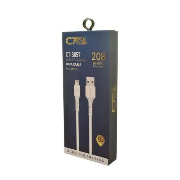 Cell Tel CT-S857 Charging and Data Transfer Lightning Cable