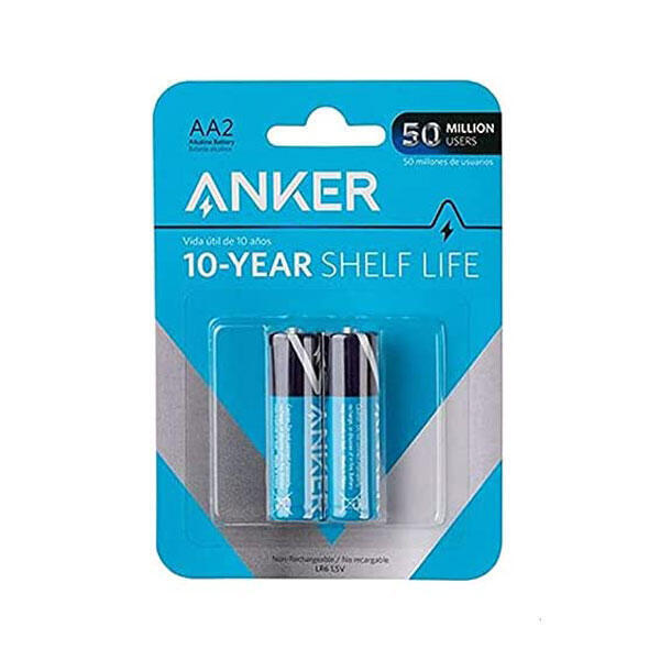 2 AA Alkaline Anker Batteries