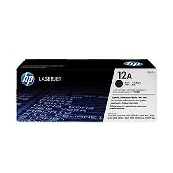 HP 12A Black LaserJet Toner Cartridge