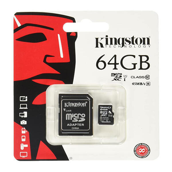 Kingston 64 GB MicroSD Class 10