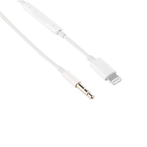 Lightning to 3.5 AUX Audio Wire Control Adapter Cable