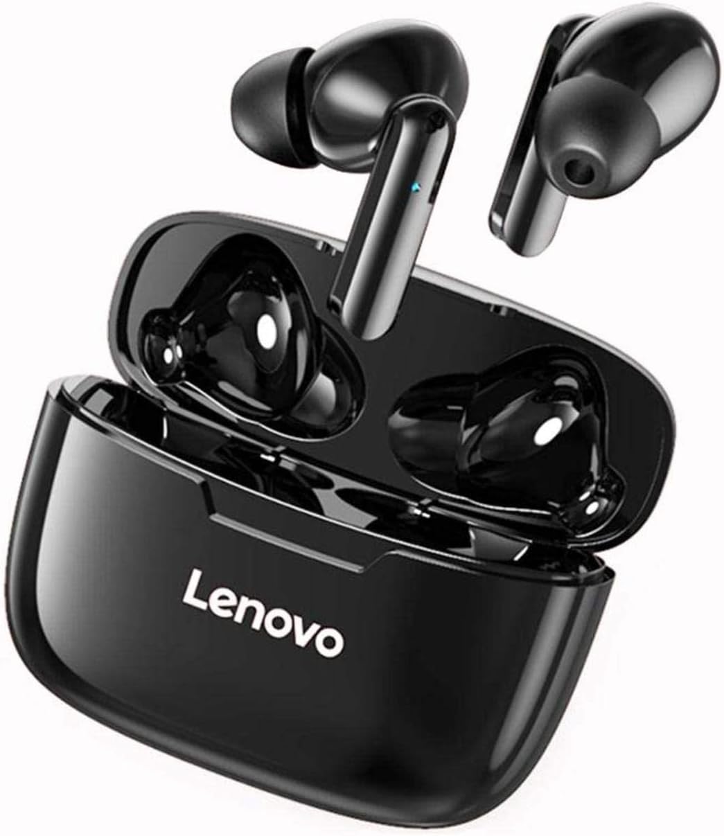 Lenovo XT90 Headphones Wireless Bluetooth Touch Control Stereo Earbuds Headset (Black)