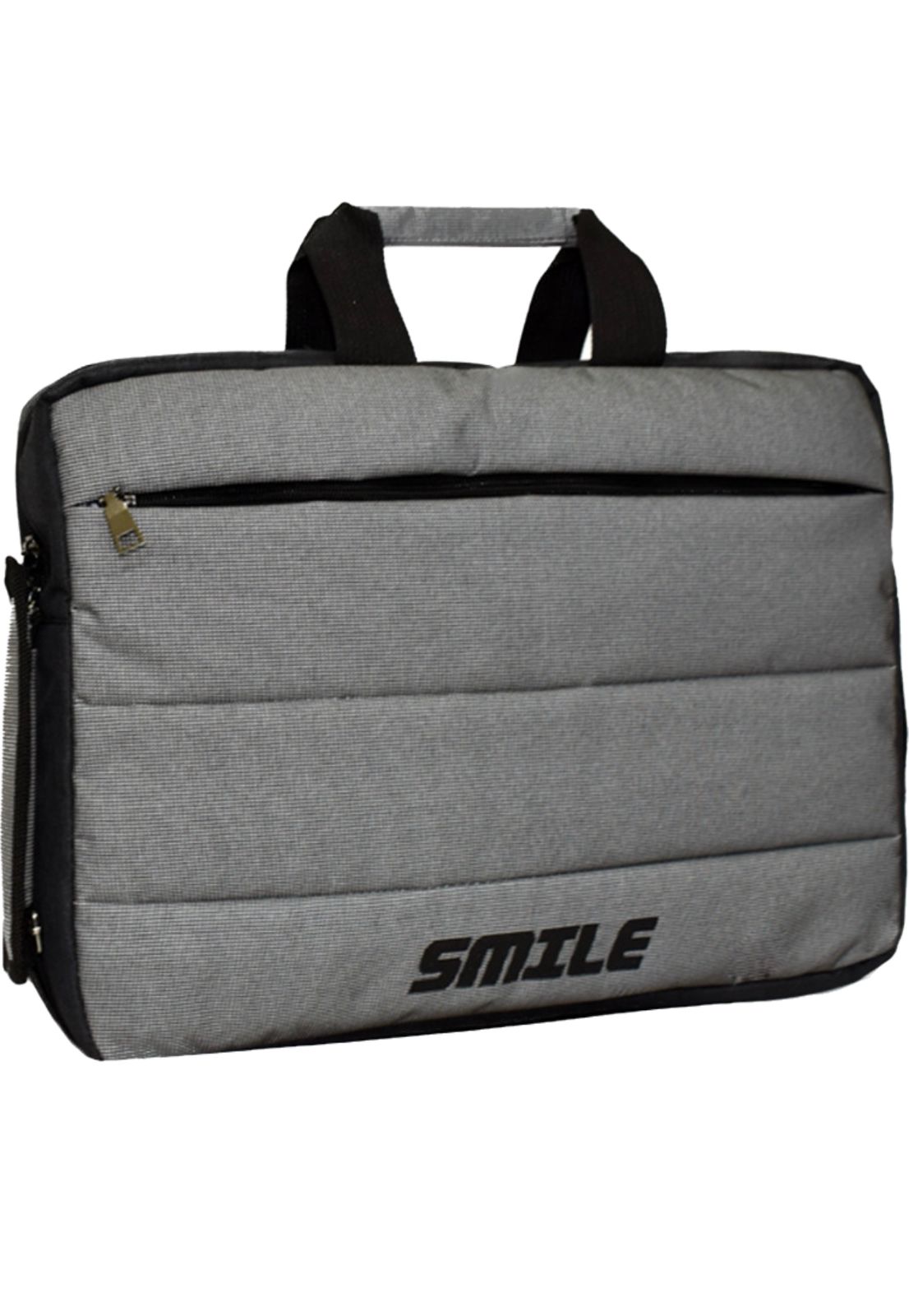 Smile Laptop bag Cross Shoulder Gray