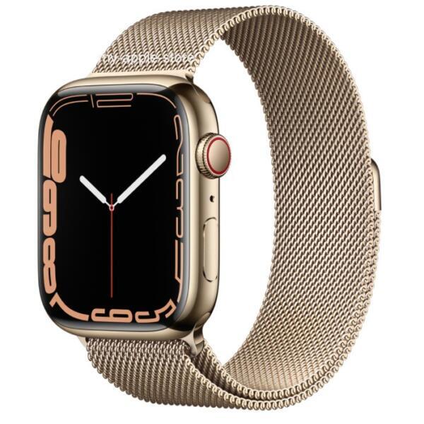 Apple Watch 44/ 45mm, Stainless Steel Case with Milanese Loop