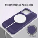 Magnetic Cooling Breathable Phone case, Heat Dissipation Steel Mesh Magnetic Attraction Case Cover for iPhone