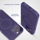 Magnetic Cooling Breathable Phone case, Heat Dissipation Steel Mesh Magnetic Attraction Case Cover for iPhone