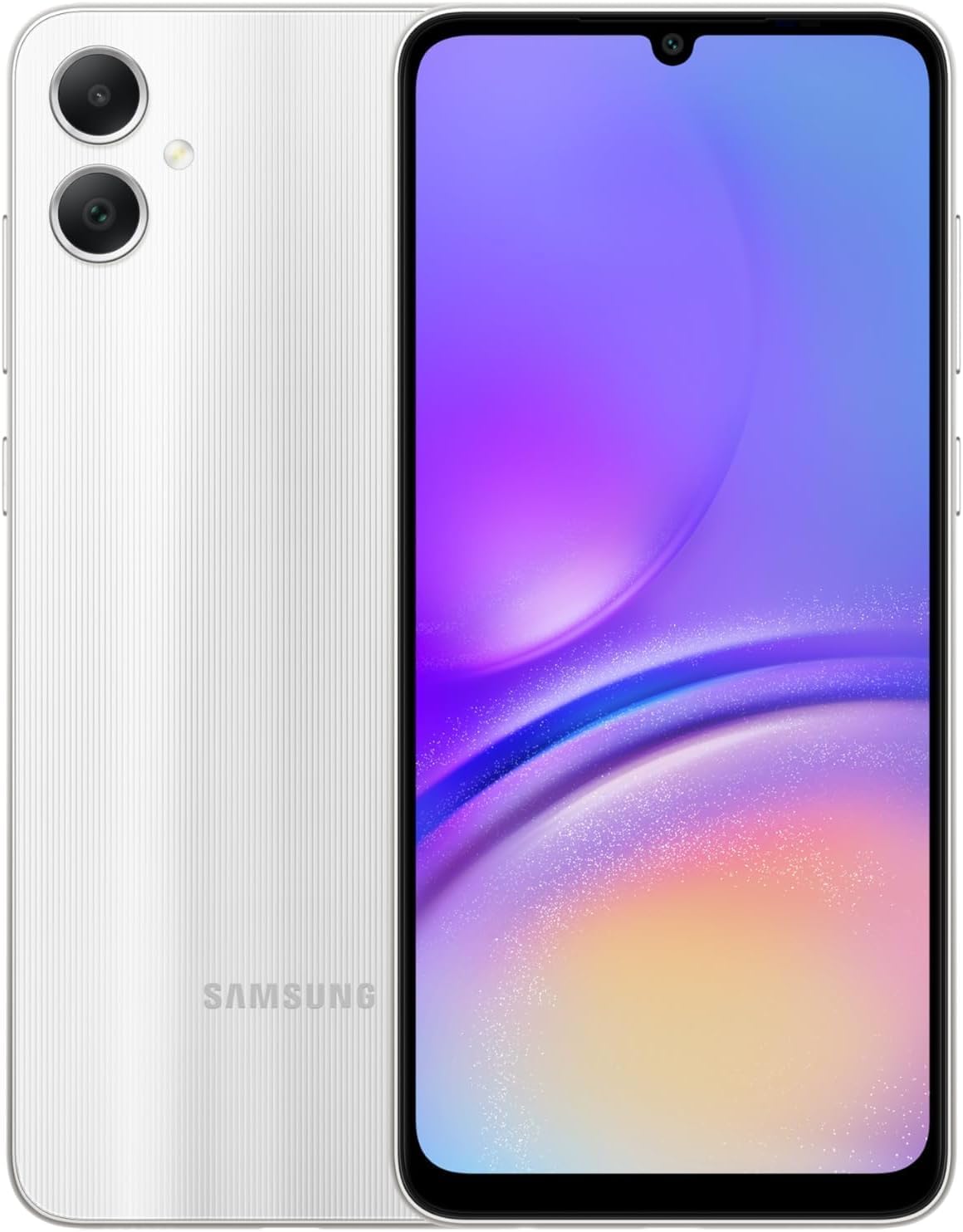 Samsung Galaxy A05 LTE, Android Smartphone, Dual SIM Mobile Phone, 4GB RAM, 128GB Storage, white