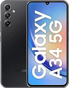 Samsung Galaxy A34 Dual SIM, 128GB, 8GB RAM, 5G, Graphite