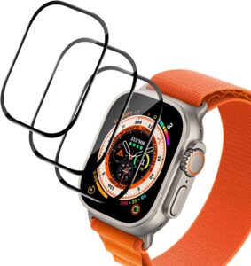 Premium Compatible for Apple Watch Ultra 49mm Screen Protector Film, Full Coverage Easy Installation Bubble-Free Screen Protector for Watch  Ultra (Apple Watch Ultra 49mm)