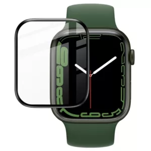 PREMIUM FULL COVERAGE APPLE WATCH SERIES 8/7 TEMPERED GLASS SCREEN PROTECTOR 45mm