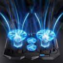 ICE-04 Plus Gaming Cooling Pad – LED Super Cooling – Custom Gaming Design – LCD Display & Quick Control – Black