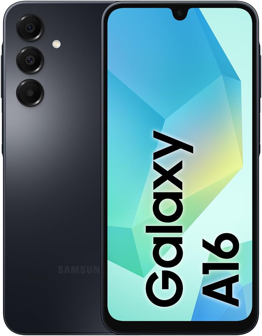 Samsung Galaxy A16 , Android Smartphone, Dual SIM Mobile Phone, 6GB RAM, 128GB Storage, Black